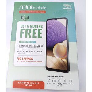 Samsung Galaxy A32 Smartphone, 6.5" Carrier Locked 5G Black 64GB/4GB